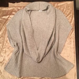 Worn Once J. Jill Poncho Sweater w/ Infinity Scarf